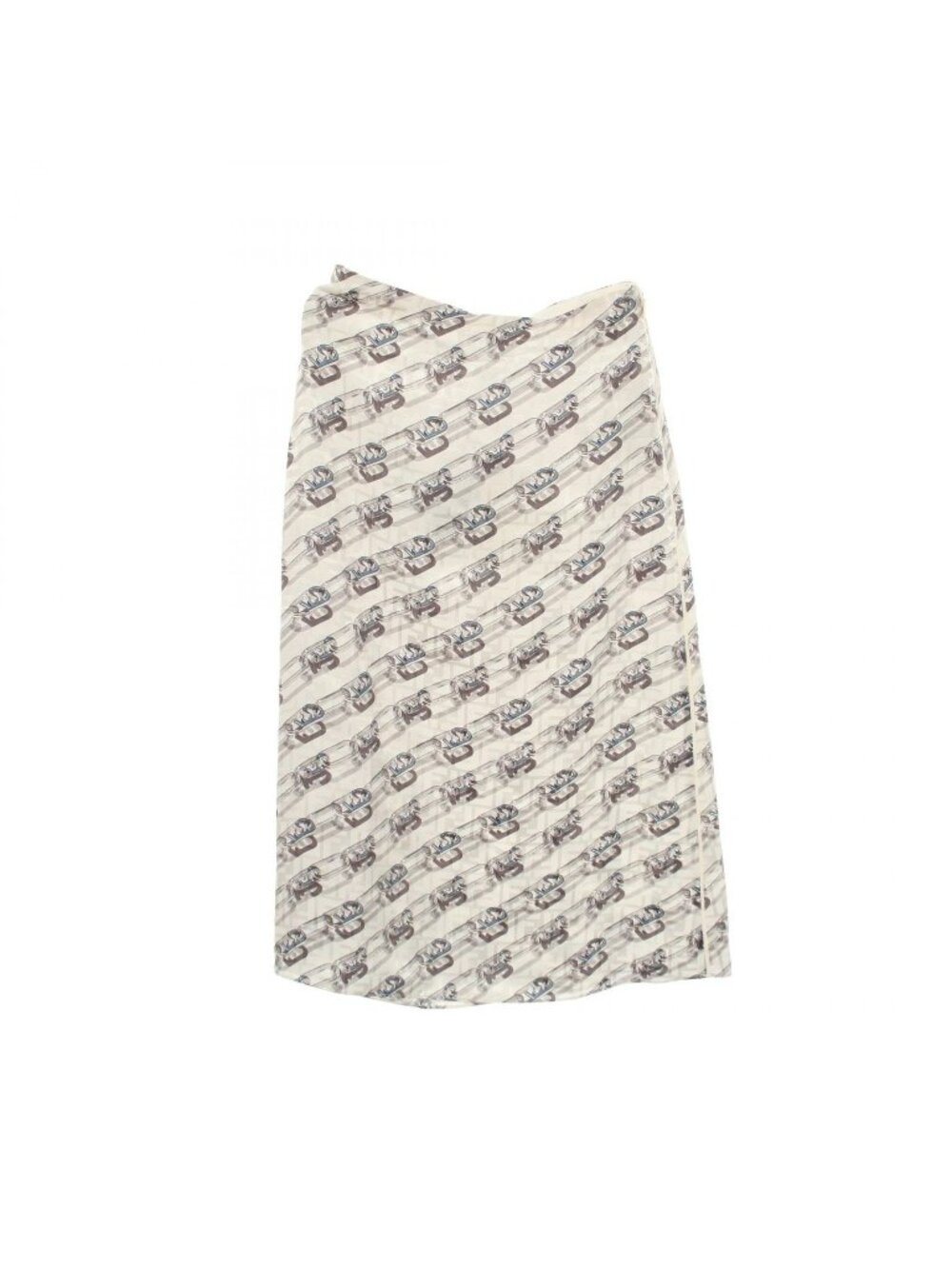 Fendi Skirt All Over Print Silk
